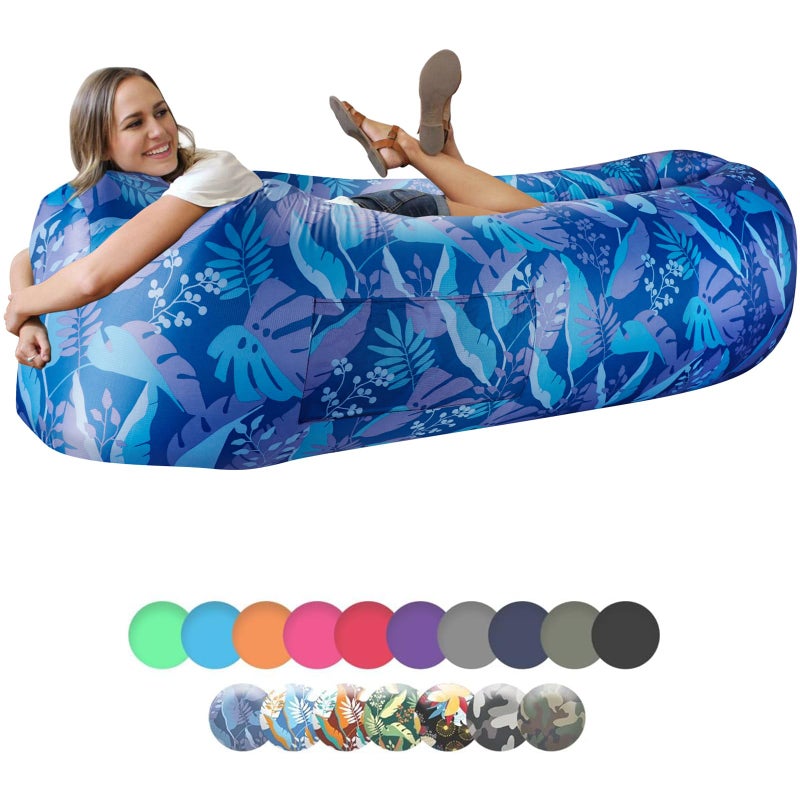 WEKAPO Inflatable Couch Air Lounger Chair - Camping & Beach Accessories, Portable Blow up Sofa for Hiking, Lawn, Indoor/Outdoor Movies & Music Festivals. Lightweight and Easy to Set Up Air Hammock - Image 1